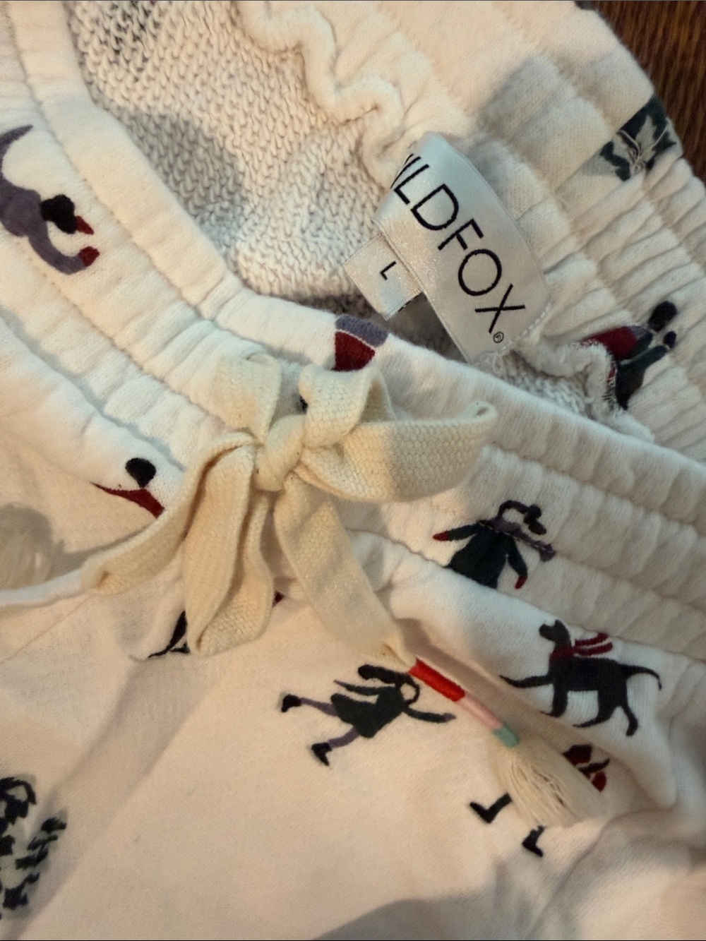 Wildfox cream colored winter-themed sweatshirt and pants - Picture 3 of 4